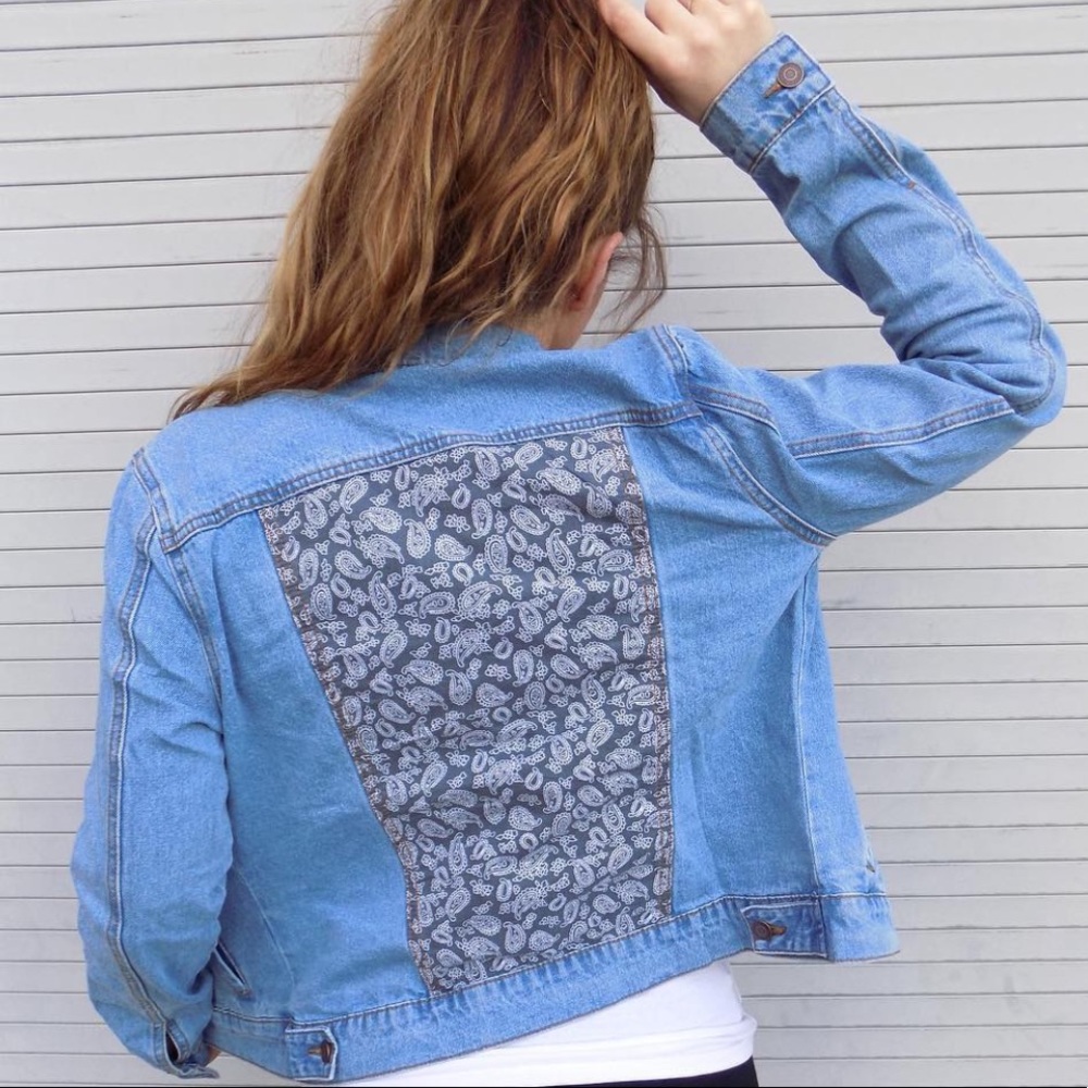 Paisley Patch Jean Jacket